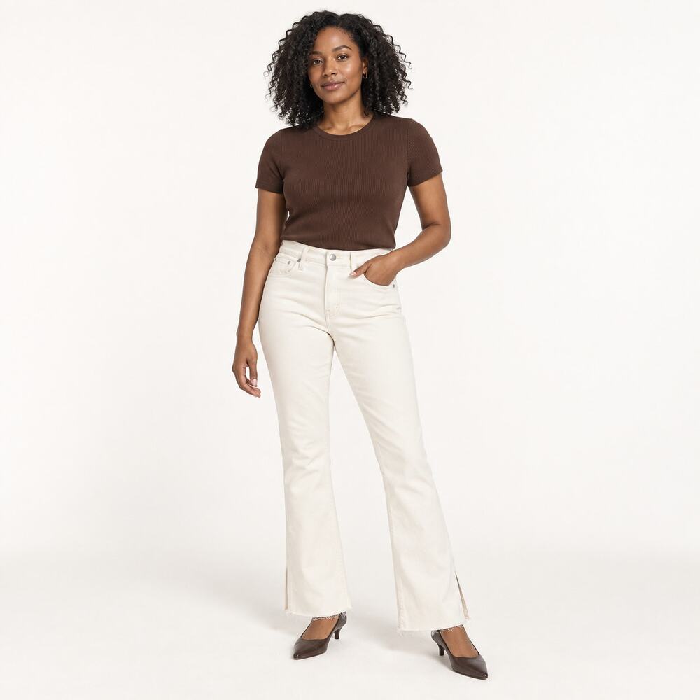 Madewell Kick Out Full Length Vintage Canvas Trendy Jeans US Women's 25P New